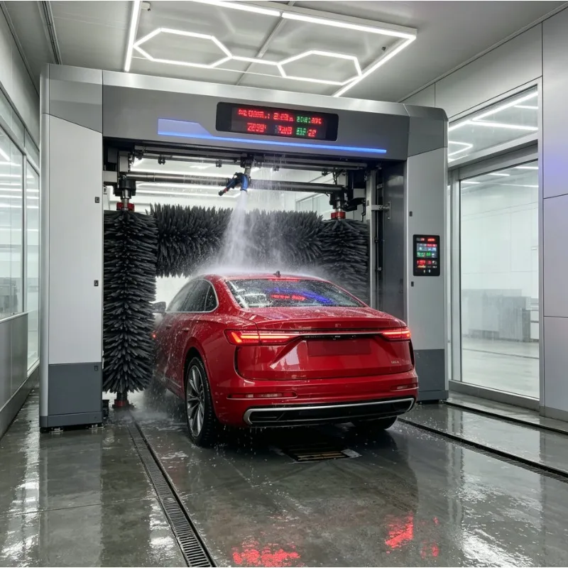 Complete Automatic Car Wash Station Kit: 360° Touchless Washer + 5.5KW Dryer Blower Commercial Use for Car Wash Business Startup
