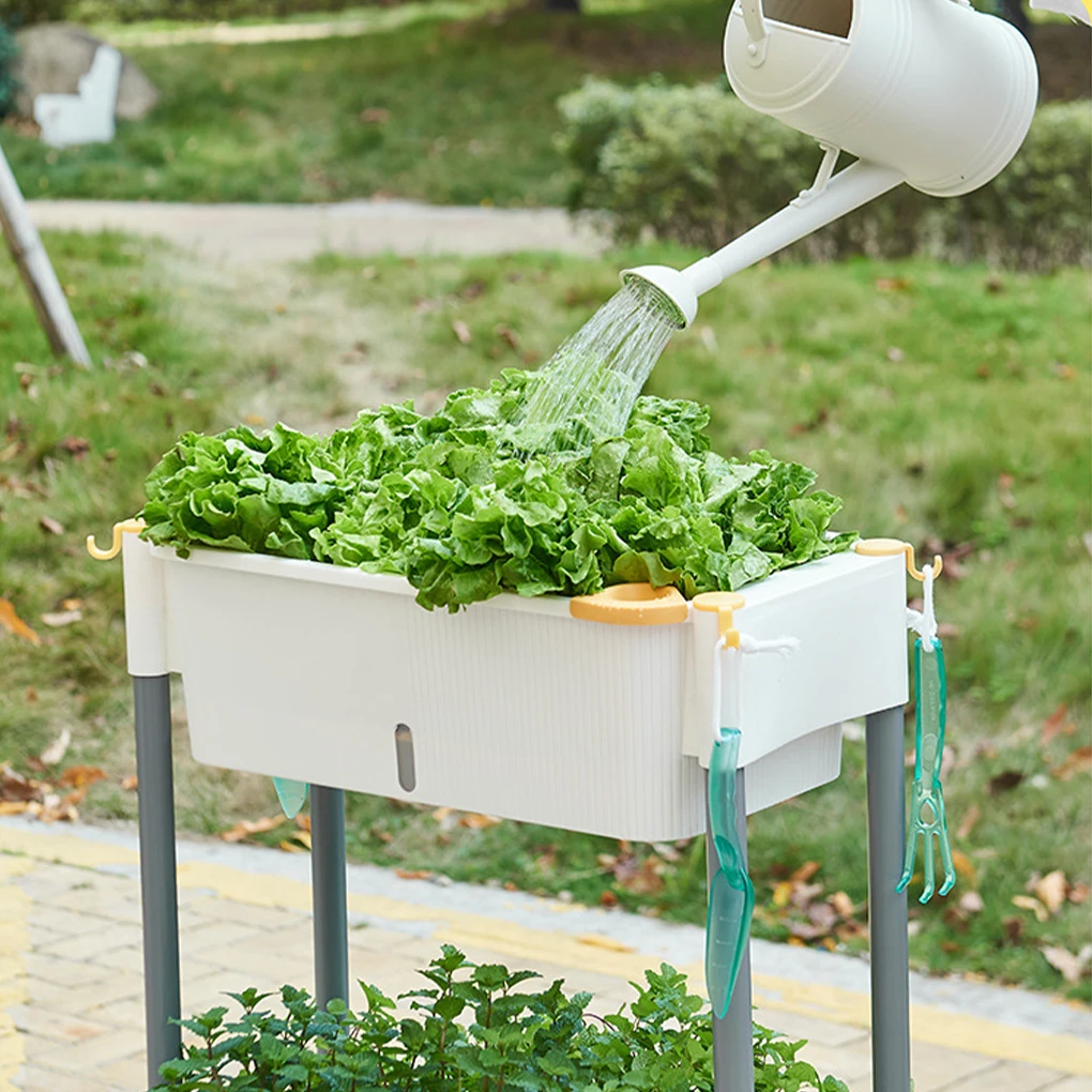Balcony Vegetable Planting Special Box Multi-layer Hydroponic Box Self-watering Flower Pot Rack Multifunctional Seedling Pots
