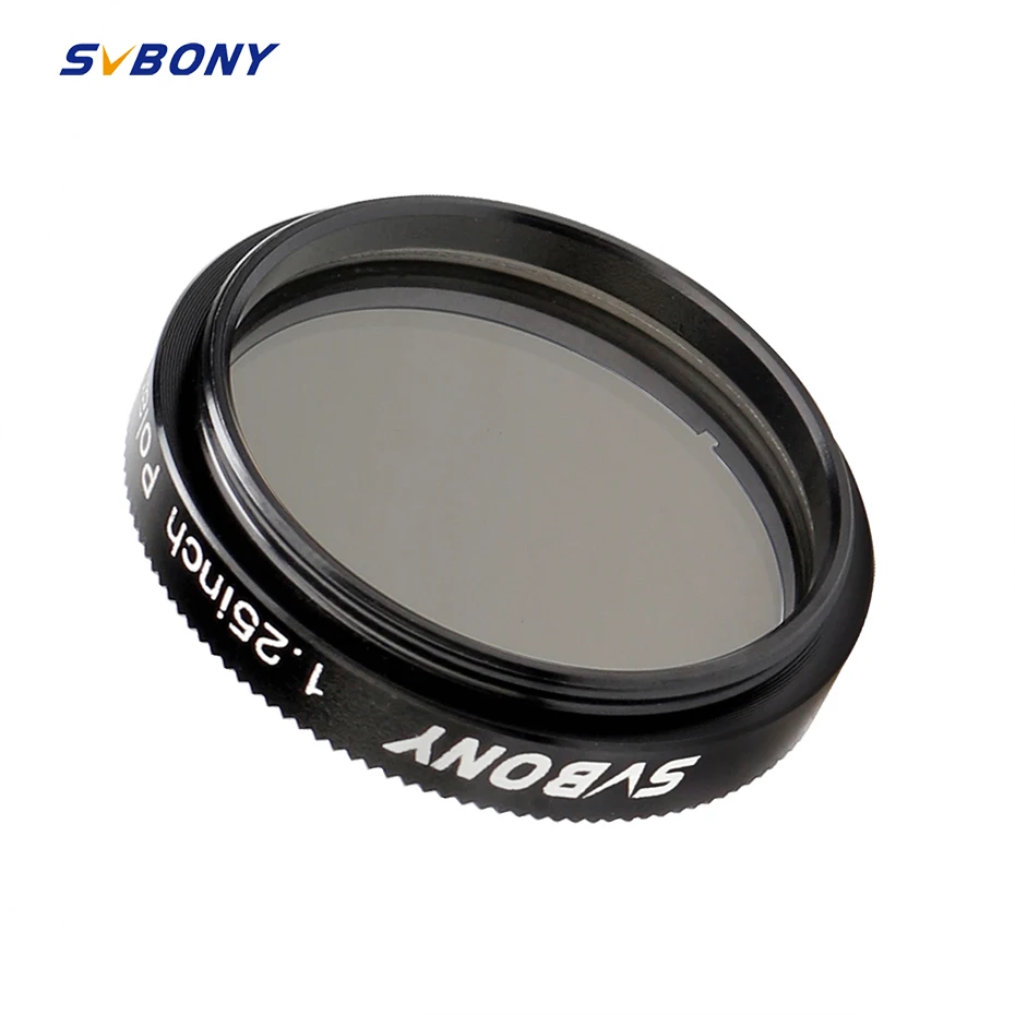 Filtro de Telescópio Svbony 1.25 Polegadas Filtro Polarizador Linear Vidro Óptico de Alumínio Anodizado para Observação Planetária Lunar