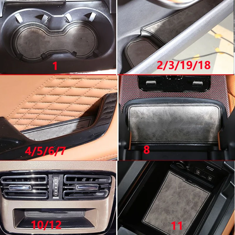 ل BYD هان 2020-2025 2021 2022 2023 2024 DM-i EV سيارة جلدية المضادة للانزلاق كأس حصيرة حماية بوابة فتحة وسادة حماية الباب وسادة حصيرة