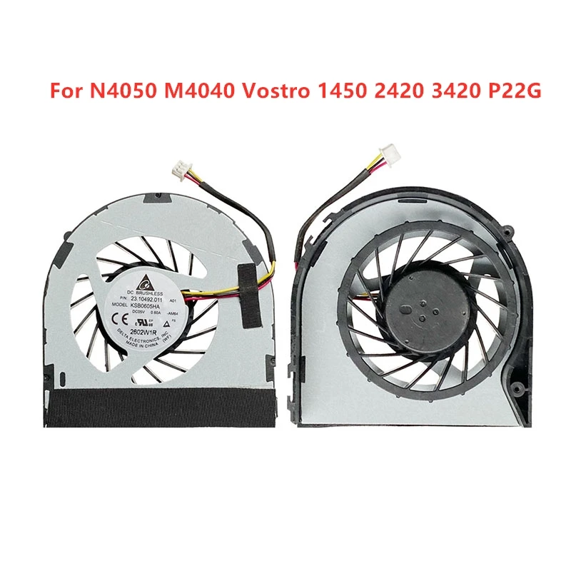 Novo ventilador de refrigeração original para cpu de laptop para DELL N4050 M4040 Vostro 1450 2420 3420 P22G