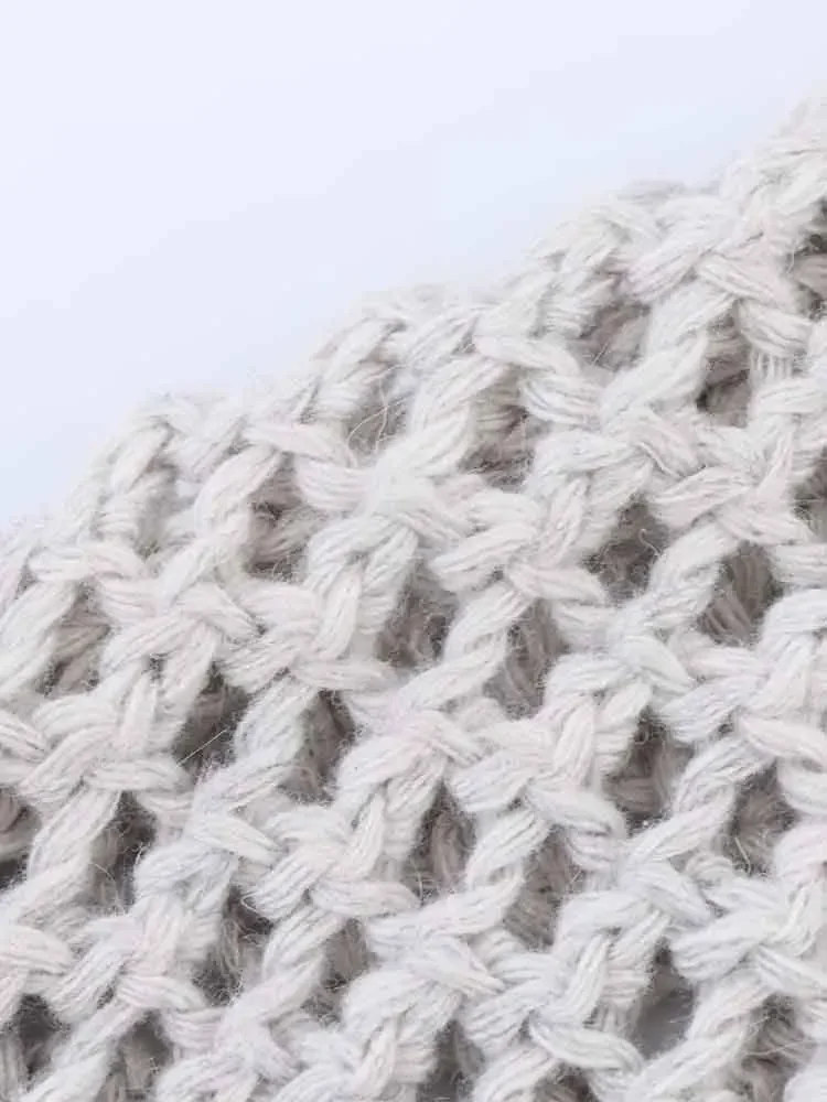 สไตล์ยุโรปใหม่ของผู้หญิงแฟชั่นอารมณ์ที่เรียบง่ายและหลากหลายคอวีเข็มขัดกลวงถักคาร์ดิแกน