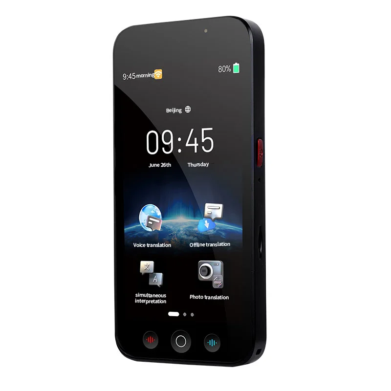 

Portable Wifi Offline Online Instant Smart 144 Language Photo Translation AI Voice Translator Device With APP