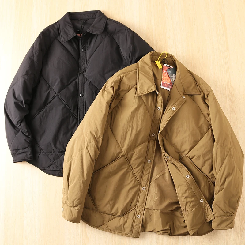 

High-Loft down Jaet for Men And Women Faionable Urban Sle Windproof Warm Versatile Collar Standout 90% Du down Filling