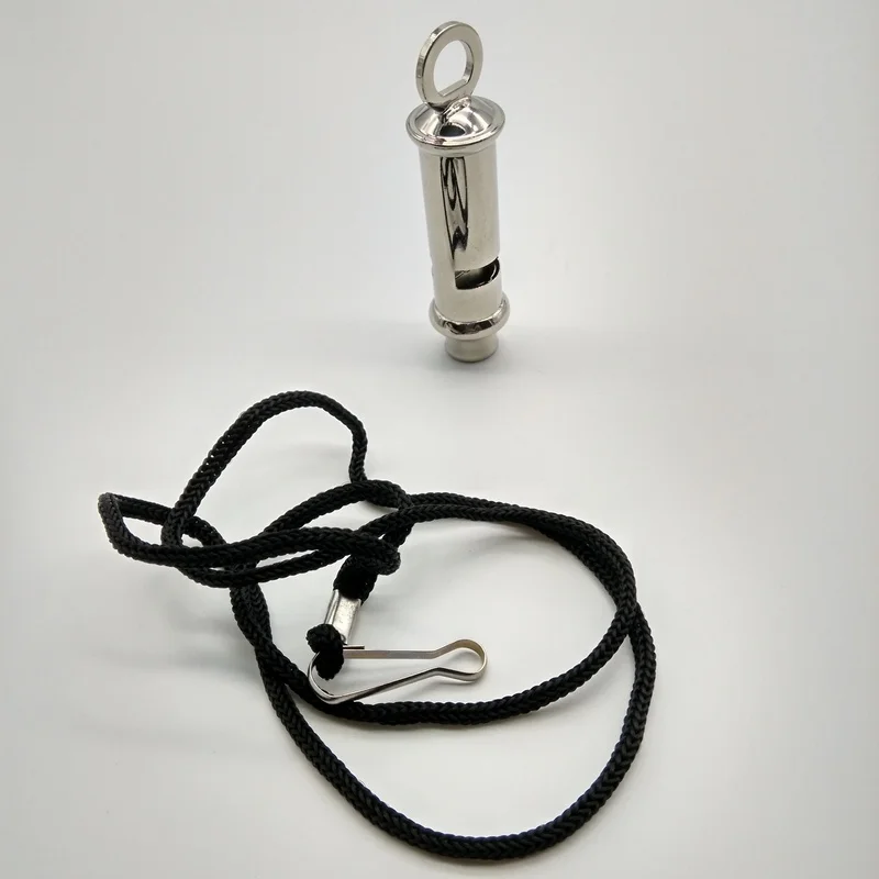 10pcs metal promotional whistle with lanyard  good quantity  Safety Whistles Laser engraving SCOUTS whistle