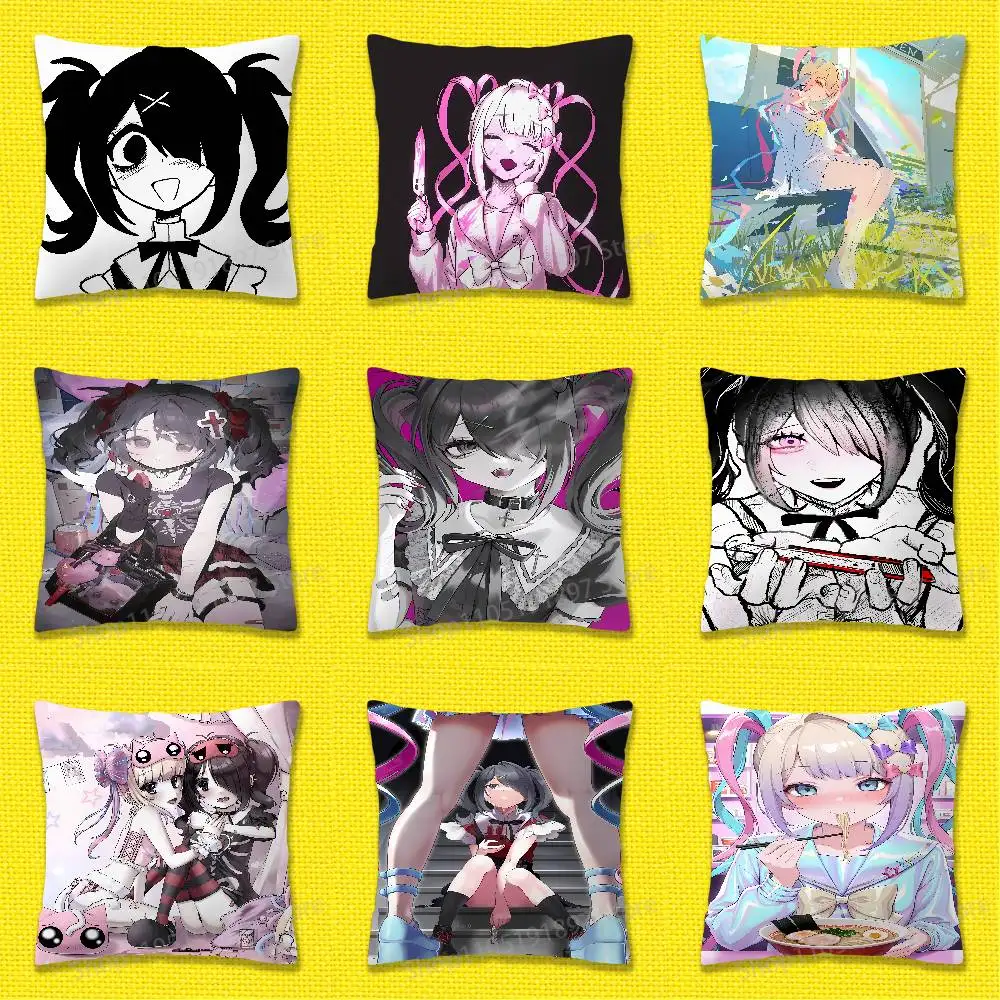 

Game N-Needy Streamer Overload Throw Pillow Case For 50x50cm 40x40cm 55x55cm 45x45cm 30x30cm Square Bedroom Pillowcase Cover