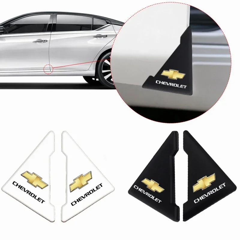 2Pcs Car Door Corner Protection Sticker Cover Decal For Chevrolet Cruze Malibu Cavalier Monza Sail Trax Equinox Captiva Orlando