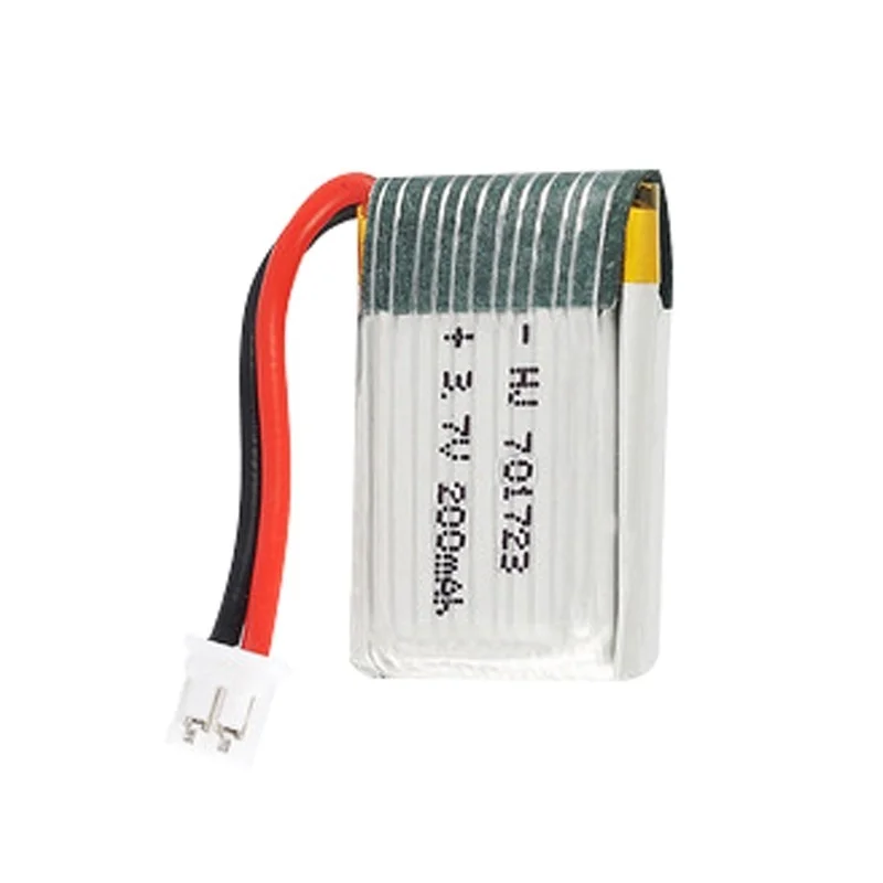 Batería LIPO para cuadricóptero teledirigido, pieza de repuesto de 3,7 v, 200mah, 701723 mah, para H36 E010 E010C E011 E013 F36 NH010, 1 a 20