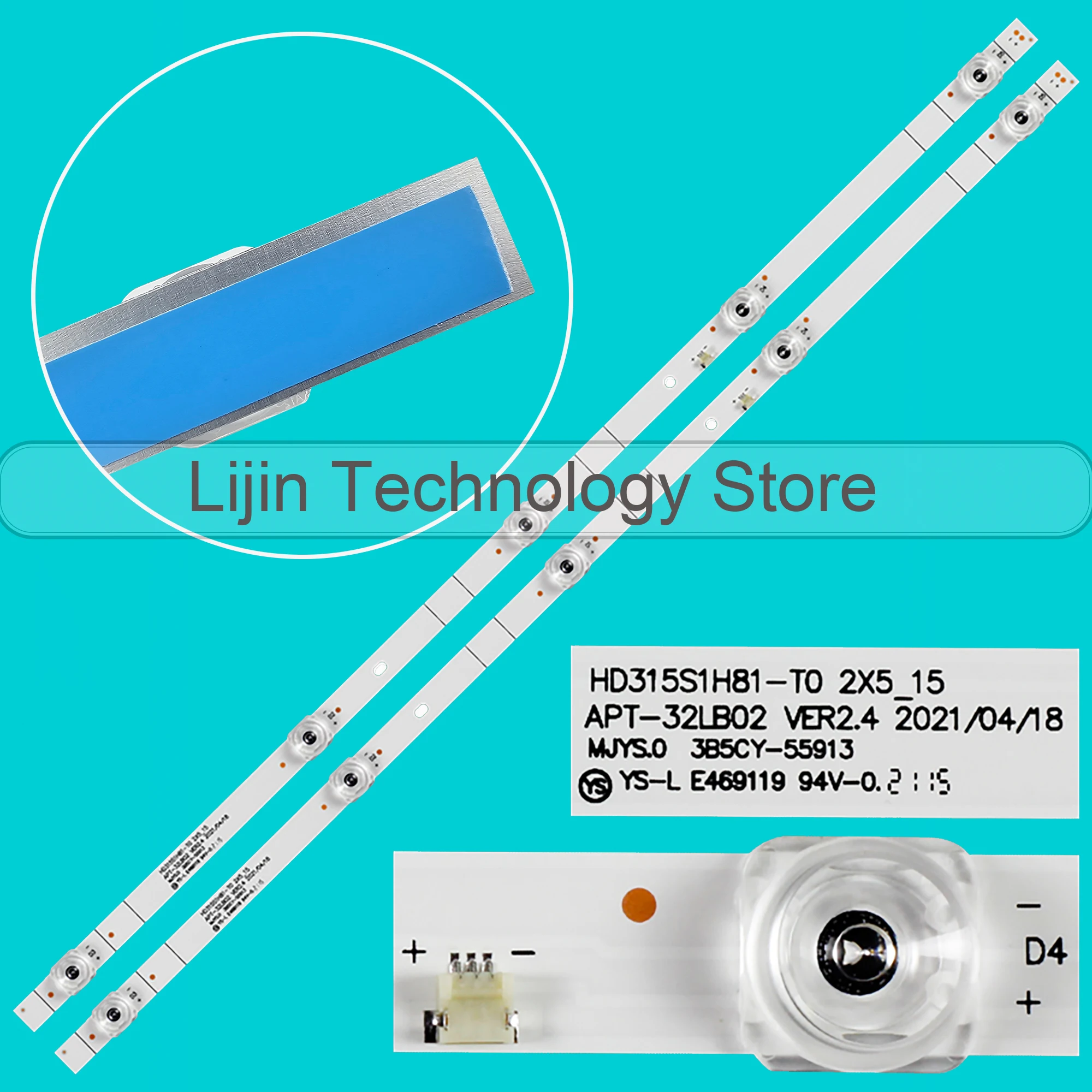 LED BackLight Strip For 32H4030F1 32H4000FM 32H4F LB32128 V0 32E5602EUR  JHD315V1H73-FM HD315S1H81-T0 2X5_15