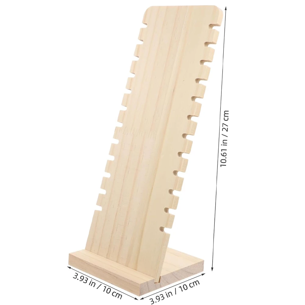 

Jewelry Necklace Vertical Wooden Display Stand Organizer Necklace Holder Jewelry Bracelets Pendant Display Stand Storage Gift