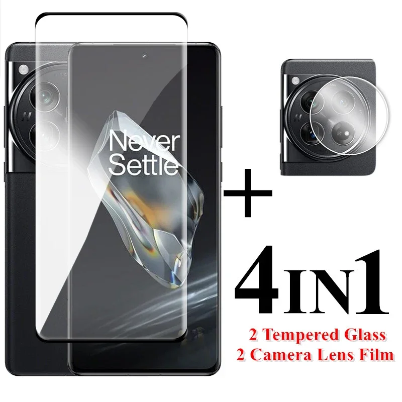 

For OnePlus 12 Glass For OnePlus 12 11 10 Pro 5G Tempered Glass Full Cover 3D Curved Screen Protector For OnePlus 12 Lens Film