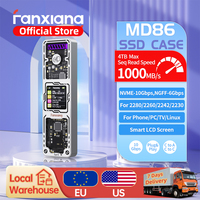 [EU/US Shipping]Fanxiang MD86/MD87 M.2 SSD Enclosure 10Gbps NVMe/NGFF-SATA USB 3.2 Gen2 Type C SSD Case For 2280/2230 Disk Box