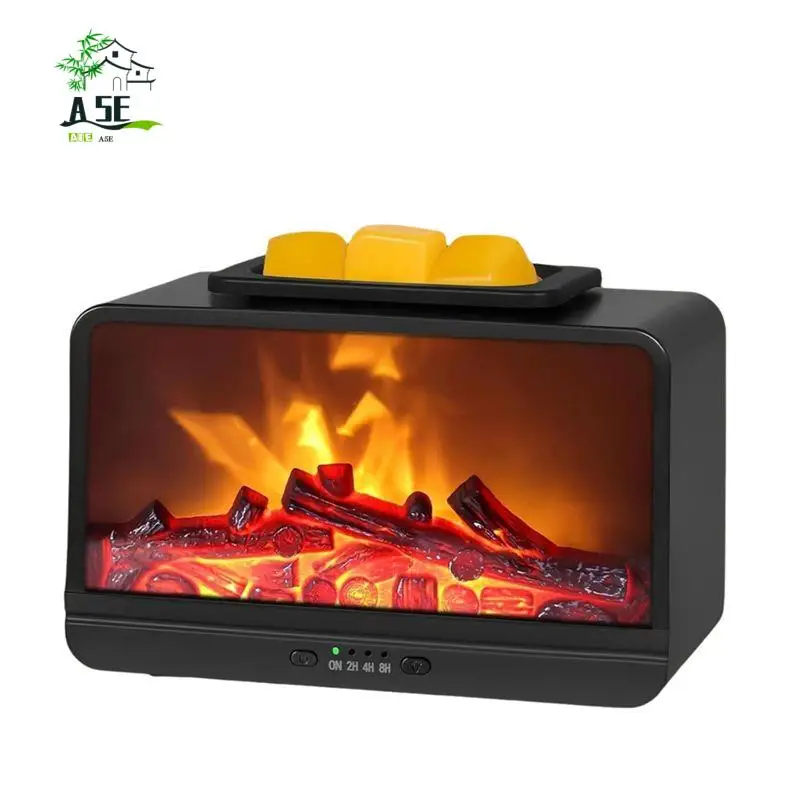 

A05E-Flame Fireplace Wax Melt Warmer,Scentsy Wax Warmer With Timer, Electric Wax Warmer For Scented Wax