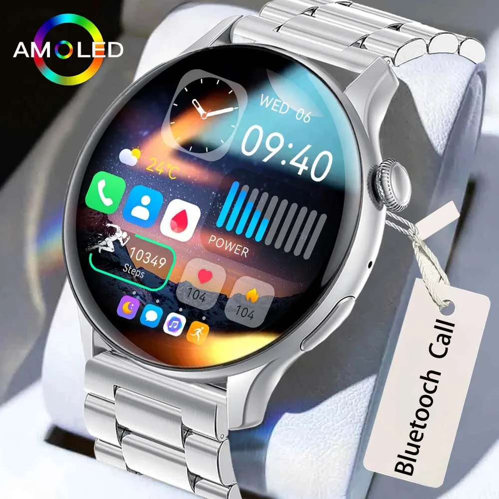 

2024 New Women's Smartwatch 1.43 inch AMOLED Full Touch Screen Bluetooth Call NFC IP68 Waterproof Smartwatch For Huawei Xiaomi