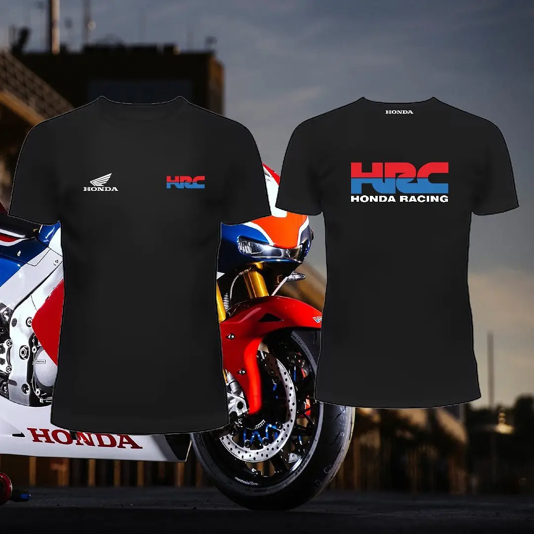

Лето 2022, легкая и тонкая футболка с короткими рукавами «Локомотив», мужская и женская, одинаковый внедорожный мотоцикл Honda Hrc с короткими рукавами B