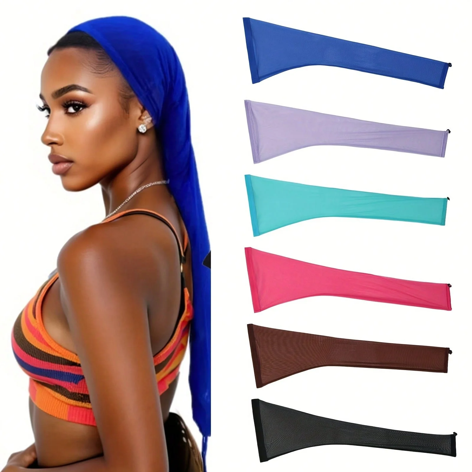 

Roaming 28”Hair Weave Sleeve for Locs – Extra Long Hairsleeve for Braids, Dreadlocks & Twists – Breathable Loc Sleeve for Women – Stretchy, Reusable, Lightweight Hair & Wig Cap (Magenta)
