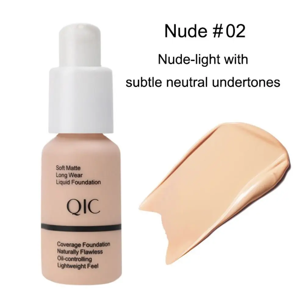 Onzichtbare Poriën Vloeibare Foundation Transpiratie Niet-pluizende Gezichtsbasiscrème 8 uur Blijvende Waterdichte Foundation Make-up Toepassing