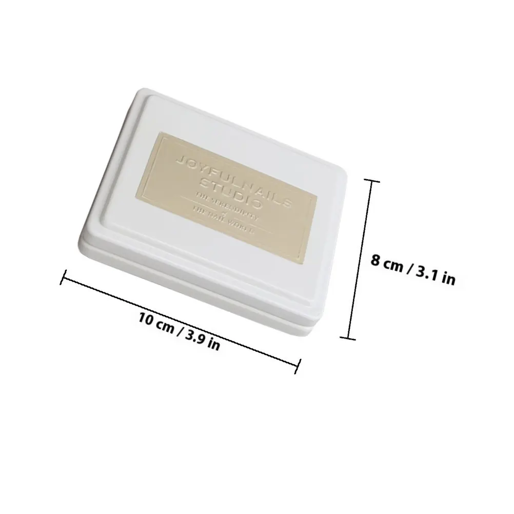 1Pcs Premium Ceramic Nail Color Mixing Plate for Professional Manicure Salon Use DIY Nail Art Paint Blending Tray White Color