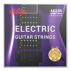 Alice AE536 Electric Guitar Strings Hexagonal High-carbon Steel Core Multipolymer Anti-rust Coating Performance Strings