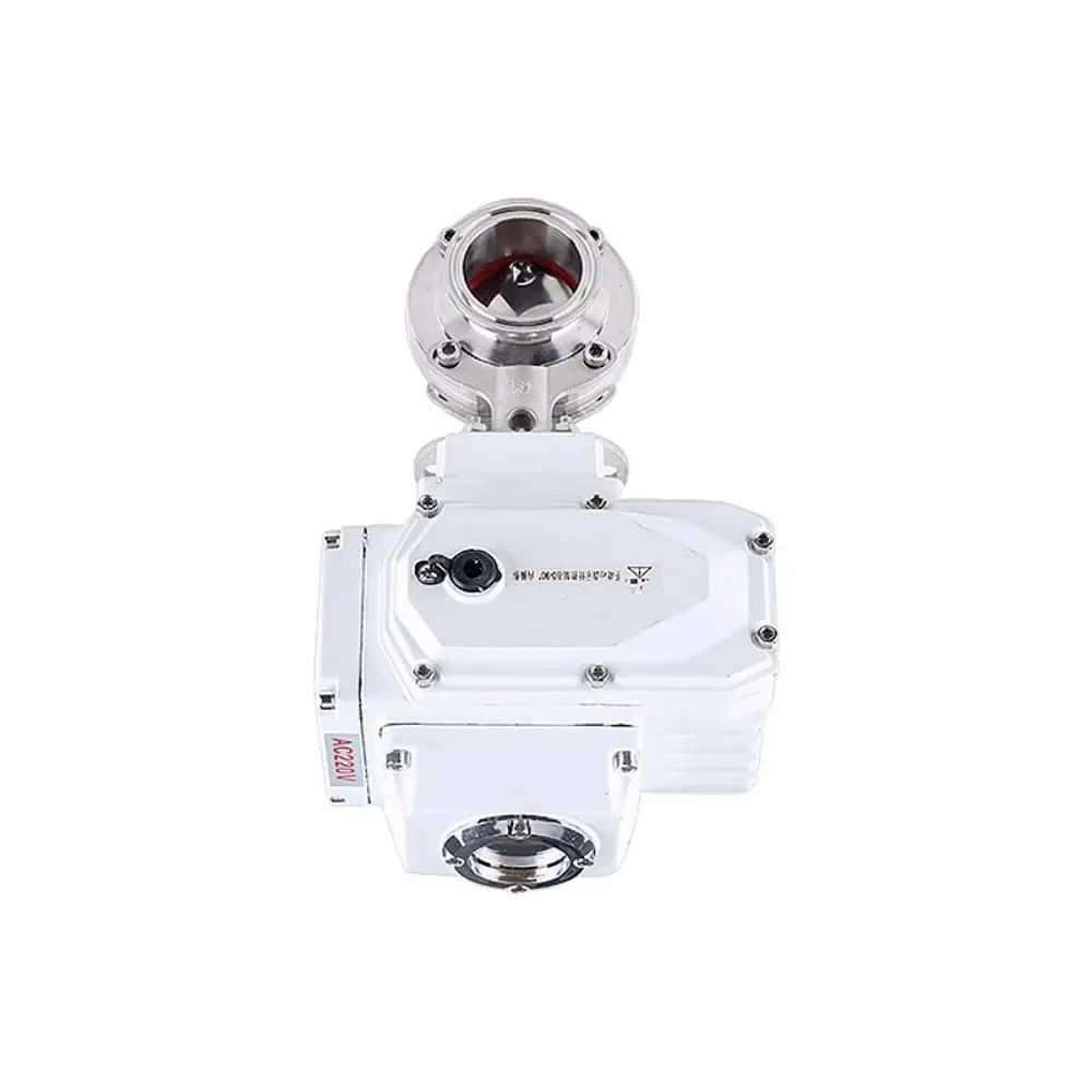 

Clamp Φ45mm OD64mm 304 Stainless Steel Electric Sanitary Connect Butterfly Valve D981X Clamp Dust-Tight Design, 220V/24V