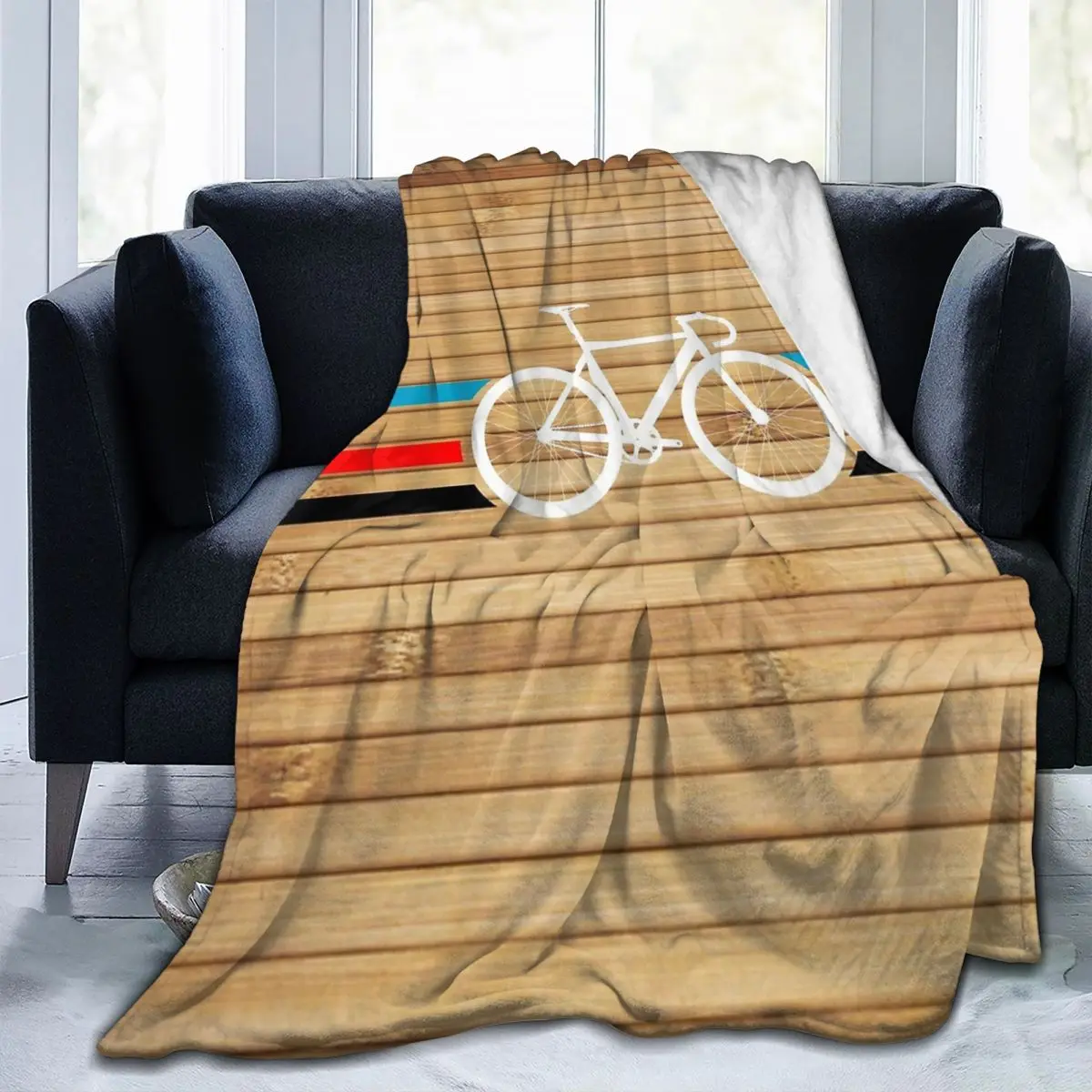 الدراجة المشارب Velodrome بطانية الفانيلا أريكة تنفس رمي البطانيات للمنزل غرفة نوم السفر يلقي المفرش لحاف