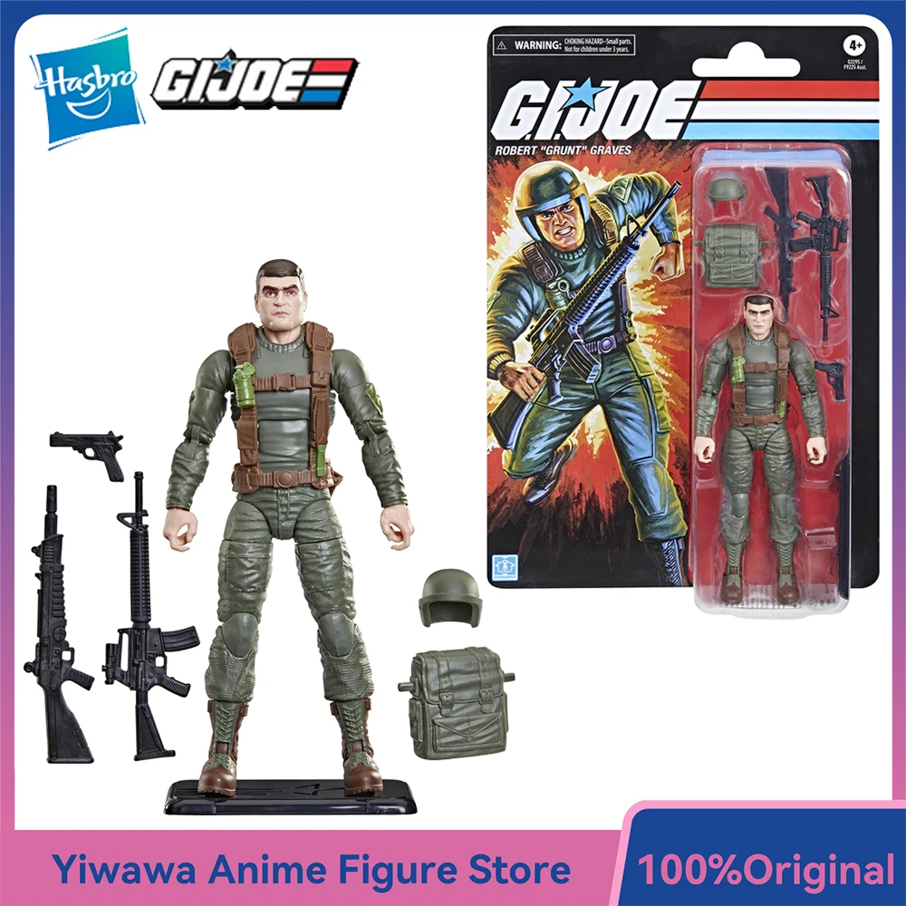 

Оригинальный новый набор Hasbro G.I. Коллекционная фигурка Joe Classified Series Retro Cardback Robert Grunt Graves, 15 см, модель игрушки