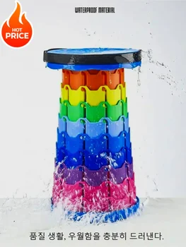 Opgewaardeerde draagbare opvouwbare opvouwbare kruk Intrekbare opvouwbare campingkruk Geschikt voor volwassenen Buitenvissen Tuinieren