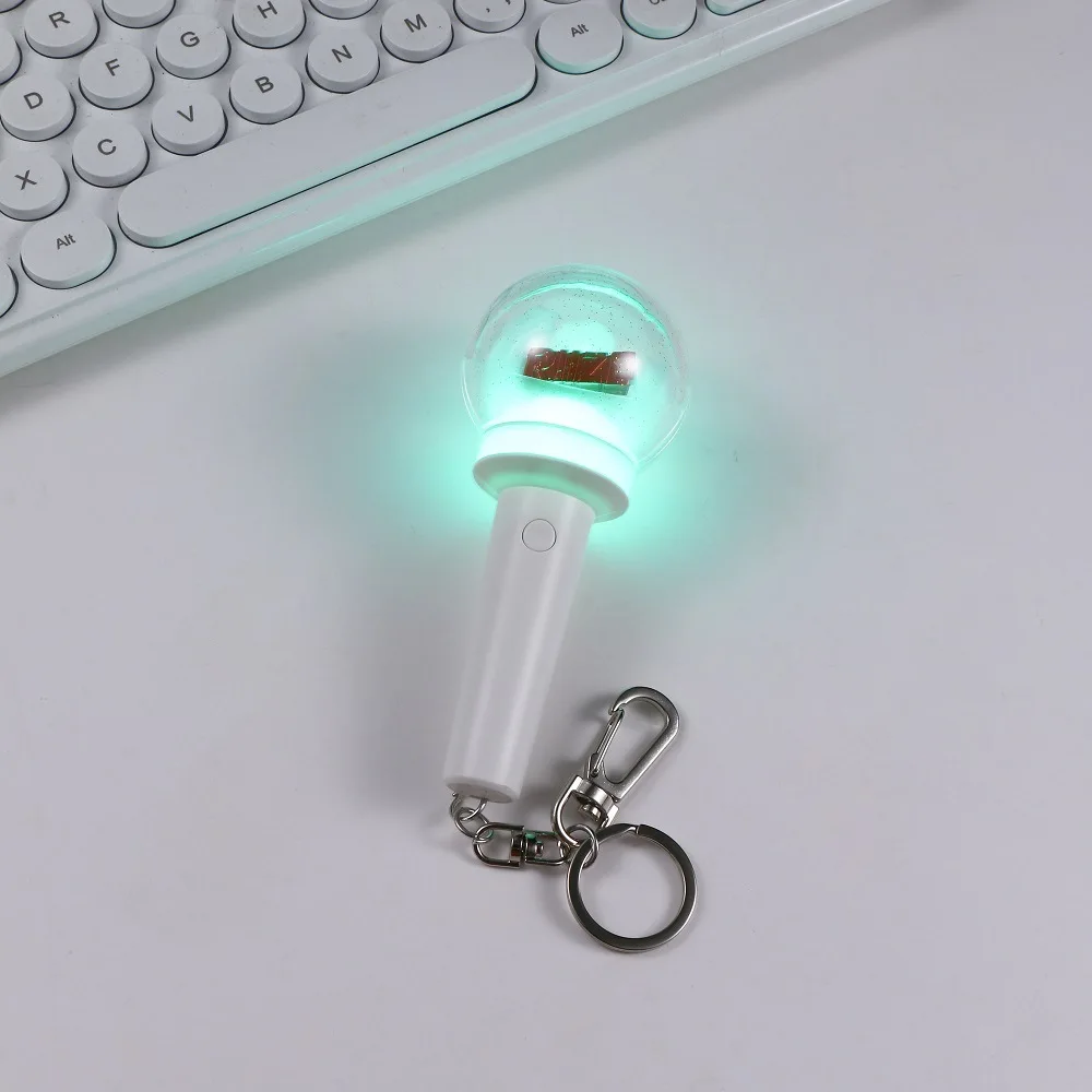 Kpop RIIZE Mini Light Stick Keychains Electronic Lights Bag Pendant Keyrings for Women Girls