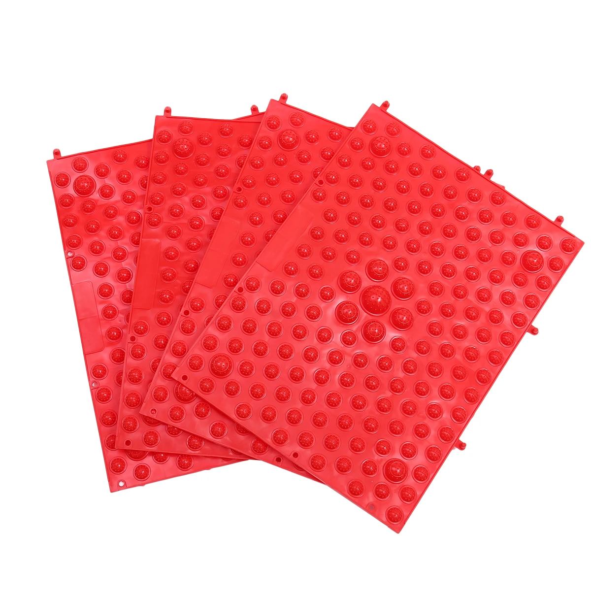 

4 Pcs Foot Massager Mat Reflexology Acupressure Plate Props Game Tool Premium Material Heel Arch Toe Massage Blood