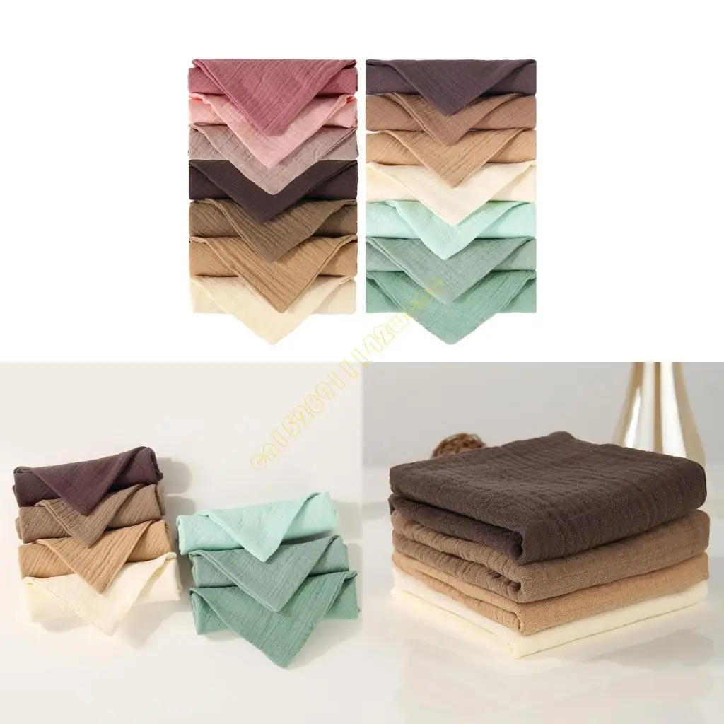 

4Pcs Baby Wipes Cloths Handkerchief Square Drool Bibs Washcloths Nursing Towel DXAD