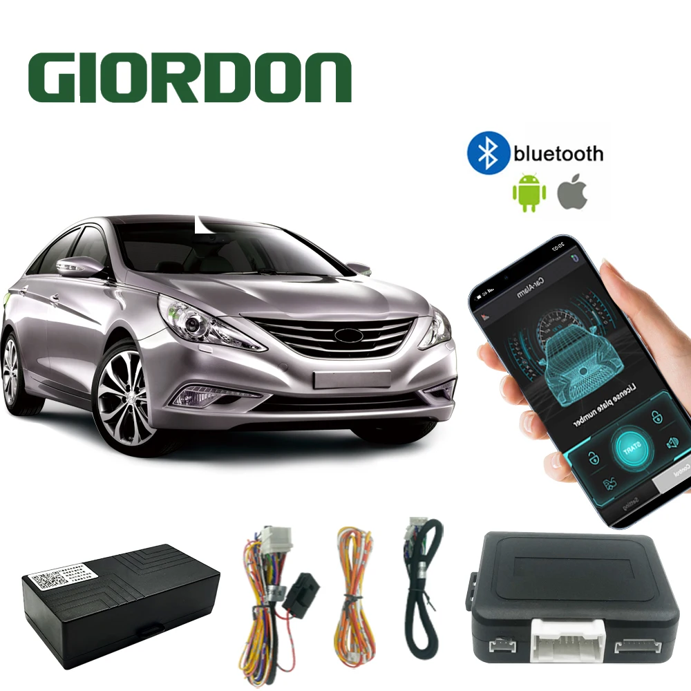 GIORDON Enrada bezkluczykowy, Aplicativo para Celular, Controle Remoto PKE Bluetooth, Controle Remoto Inteligente