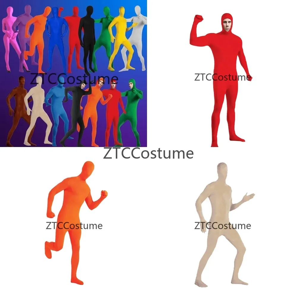 

Invisible Zentai Cosplay Costume Full Body Spandex Jumpsuit Halloween Carnival Skin Tight Disappearing Suit