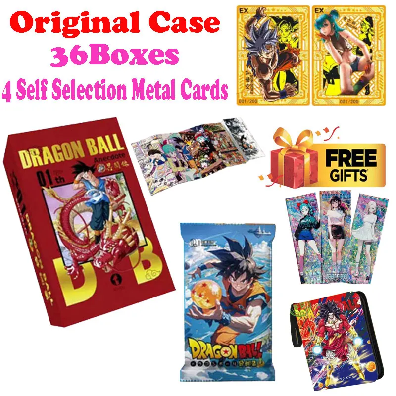 

Newest Cartoon Case Wholesale Dragon Ball Collection Card Goku Bulma Booster Box ACG CCG TCG High Quality Hit Hobbies Gift