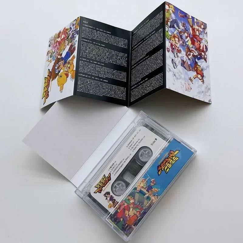 Digimon Adventure Music Tapes Anime Music Magnetic Tape Cartoon Men Women Collecting Record Toys Commemorative Gift デジモンアドベンチャー