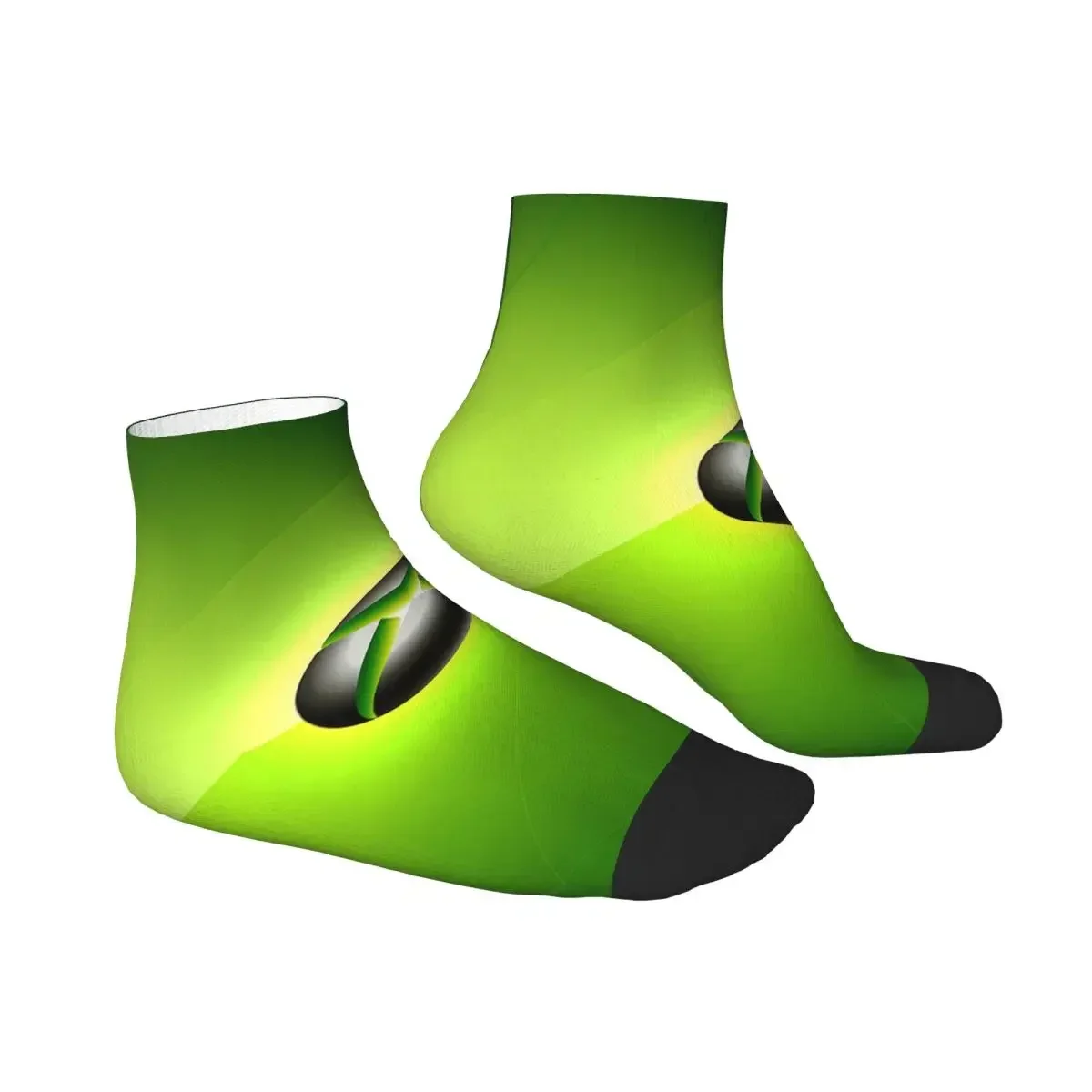 Green Xbox Logo Socks Harajuku Sweat Absorbing Stockings All Season Socks Accessories for Unisex Birthday Present