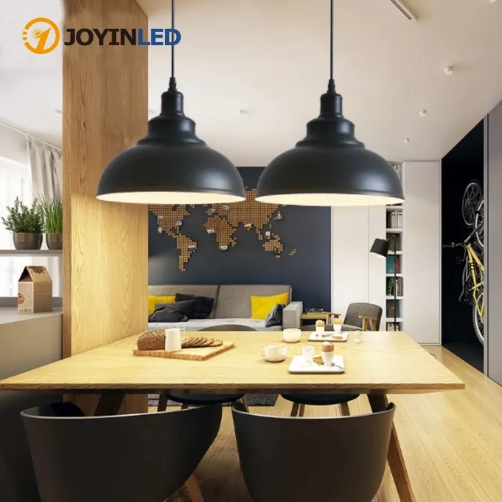 JOYINLED Vintage Retro Pendant Lights-Aesthetic E27 Base for Industrial Design Home Kitchen Lighting-Ideal Hanging Decor