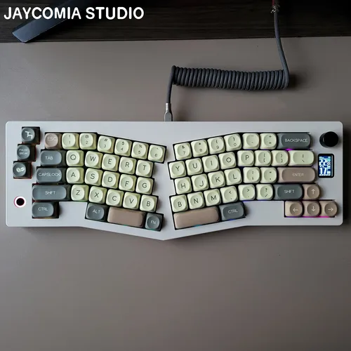 Imagen 2 del producto Moa Morandi Pbt Keycaps 7u Alice Layout teclas espaciales juego grande Key Caps Ansi ruso coreano ISO español alemán francés Abnt2 Brasil