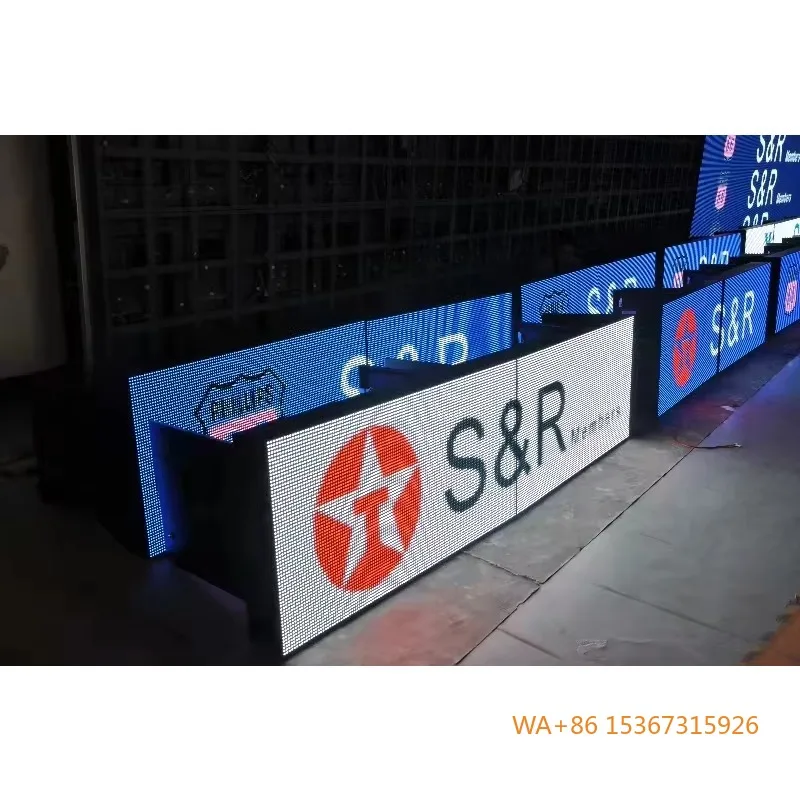 P3.91-P10 Custom Size Outdoor SMD Full Color LED Advertising Message Display Screen