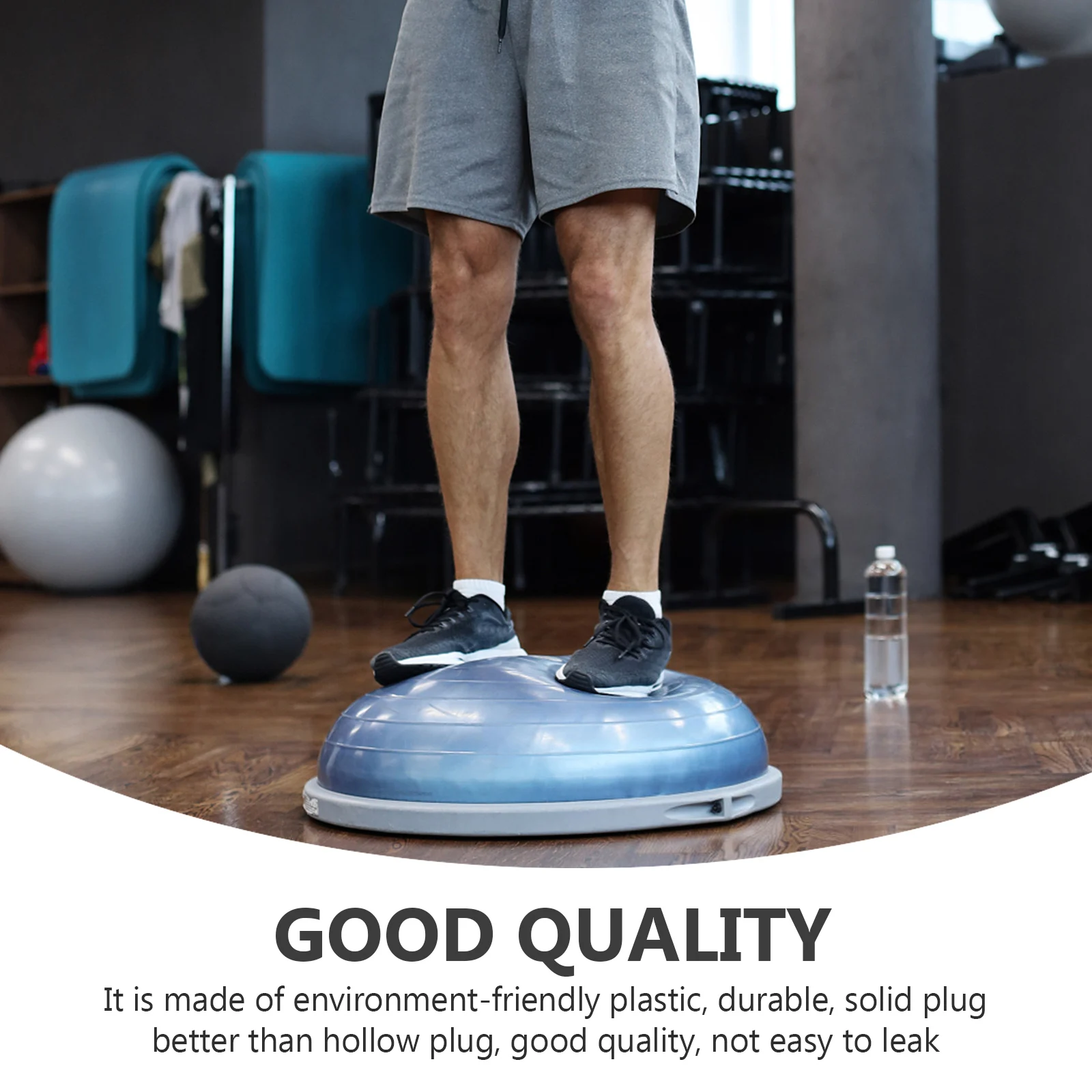 Extractor de enchufe de pelota de ejercicio PP, dispositivo de entrenamiento de equilibrio de Yoga portátil ligero, Kit de inflado, enchufe de pelota de ejercicio, 10 Uds.