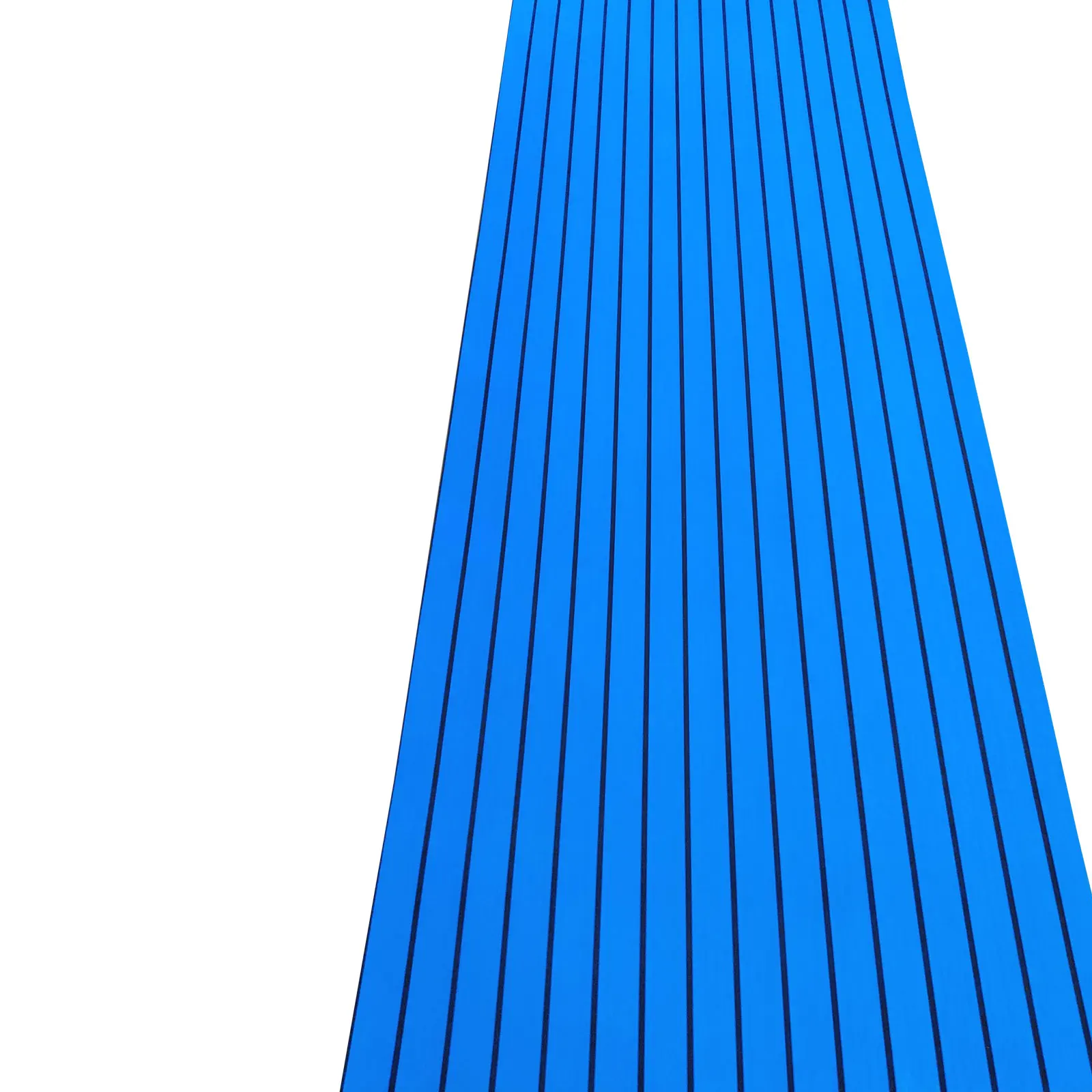 Blue With Black Stripes EVA Foam Teak Sheet Marine Flooring Yacht Synthetic Boat Decking Self-Adhesive Pad 35.4inchX94.5inch