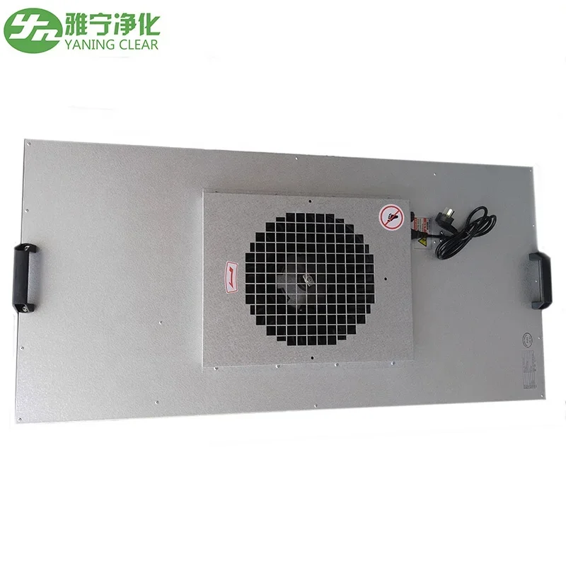 YANING Cleanroom 2X4 Feet FFU Pre Filter Mushroom Ceiling System Good Price Laminar Flow Hood HEPA Clean Room Fan Filter Unit