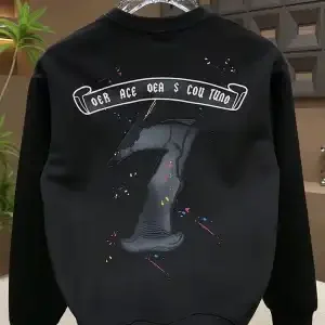 جديد الخريف العصرية العلامة التجارية الرقمية المطبوعة جولة الرقبة البلوز الرجال عارضة العصرية تي شيرت جولة الرقبة عارضة قميص #2