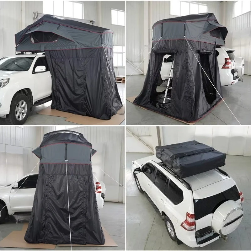 New Upgrades Soft Shell Roof Top Tent With Annex 4x4 Vehicle-Mounted Tent Total Waterproof Sample Customization