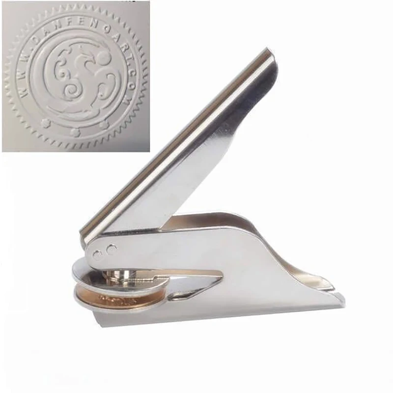 Iron Material And Office Use Metal Embossing Seals Embosser Stamp