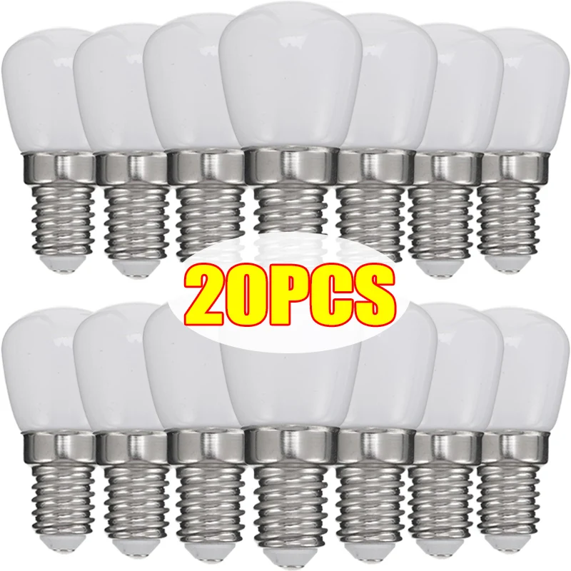 20/1PC E14 E12 220V LED Light Bulbs Refrigerator Lamp Mini Night Light Energy Saving Fridge Cabinet Display Lamps Home Bulb