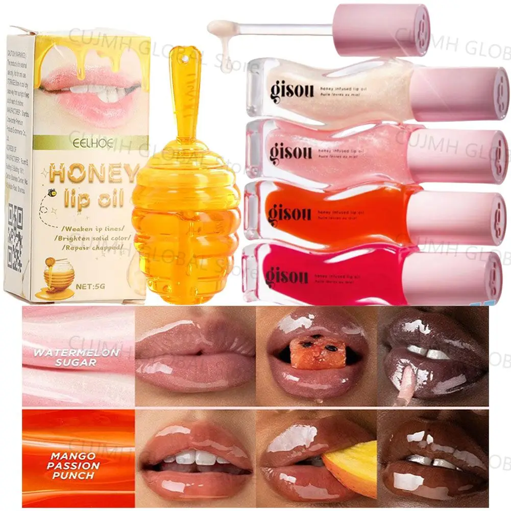 Crystal Gisou Hydrating Lip Oil Sexy Plump Lip Long-Lasting Liquid Lip Gloss Moisturizing Oil Lipgloss Lip Care