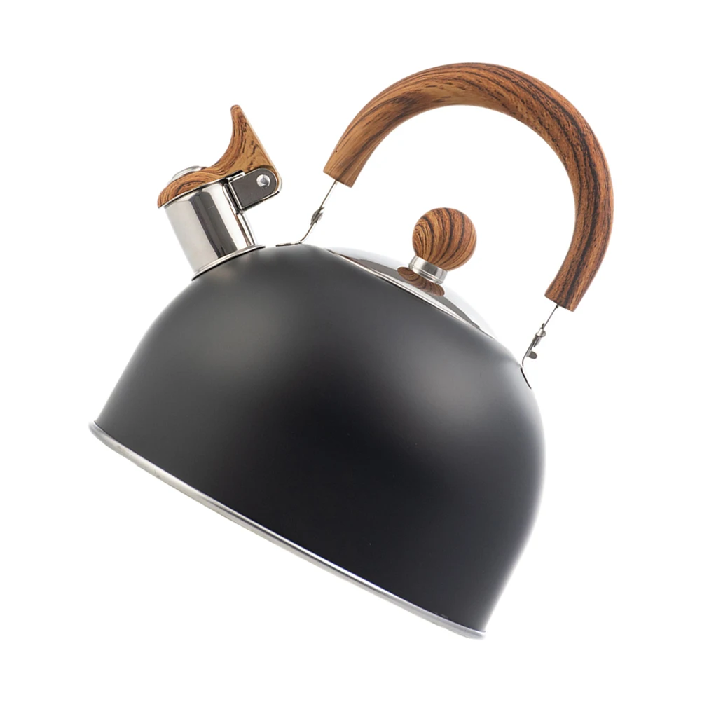 

Whistle Kettle Stainless Steel Teapot Rubber Covered Nylon Anti-Scalding Stovetop Suitable Gas Boiling Water Tea Coffee Home