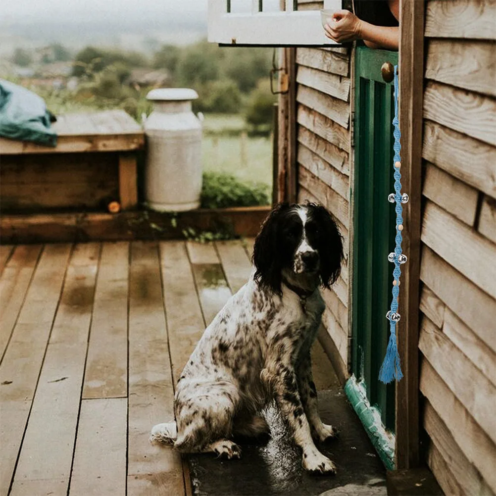 

2pcs Anti-Collision Door Stopper With Rope Pet Training Bell For Potty Dogs Outdoor Use Dog Doorbell Puppy House Training Tool