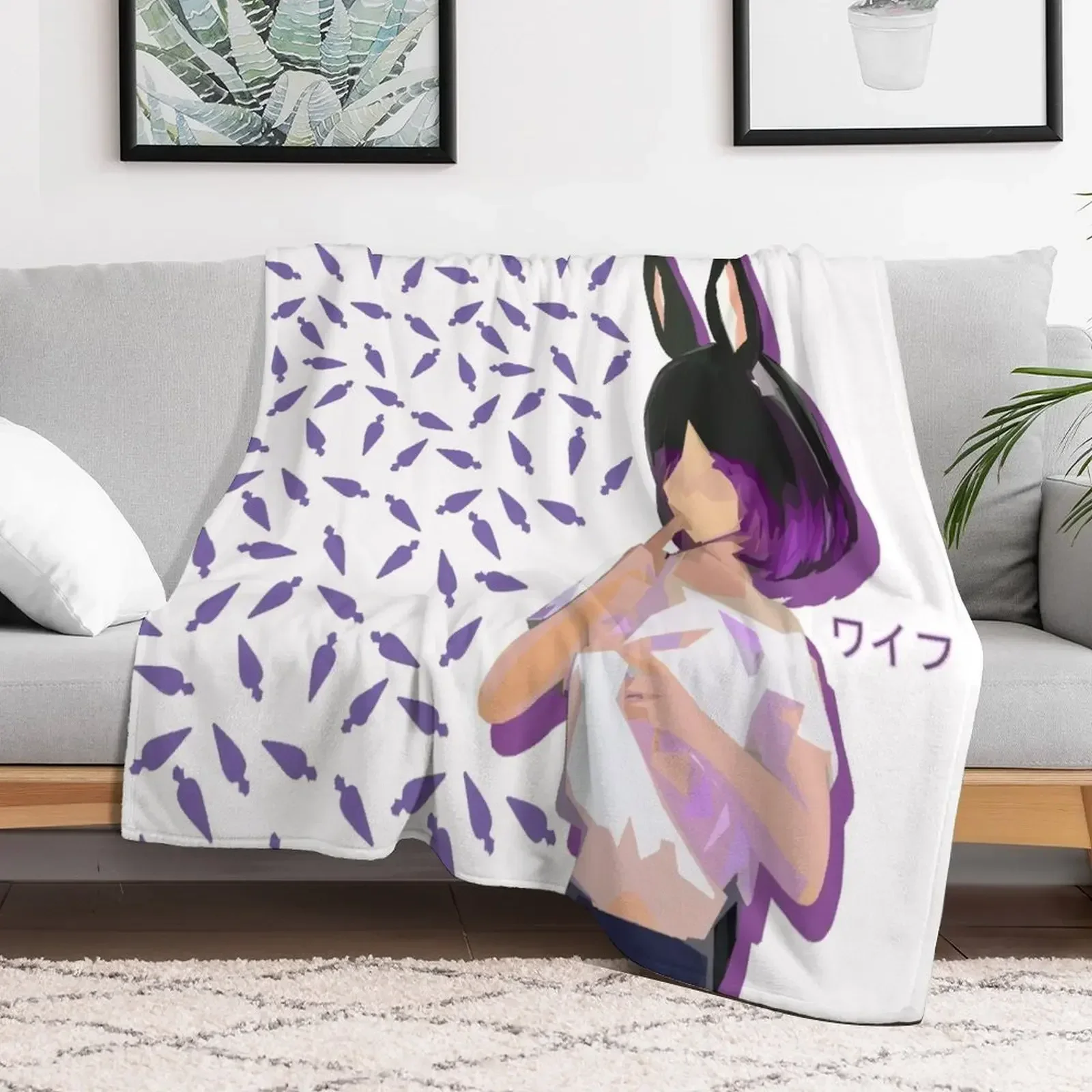 

Lorina Waifu Throw Blanket Blankets For Bed warm winter Baby Blankets