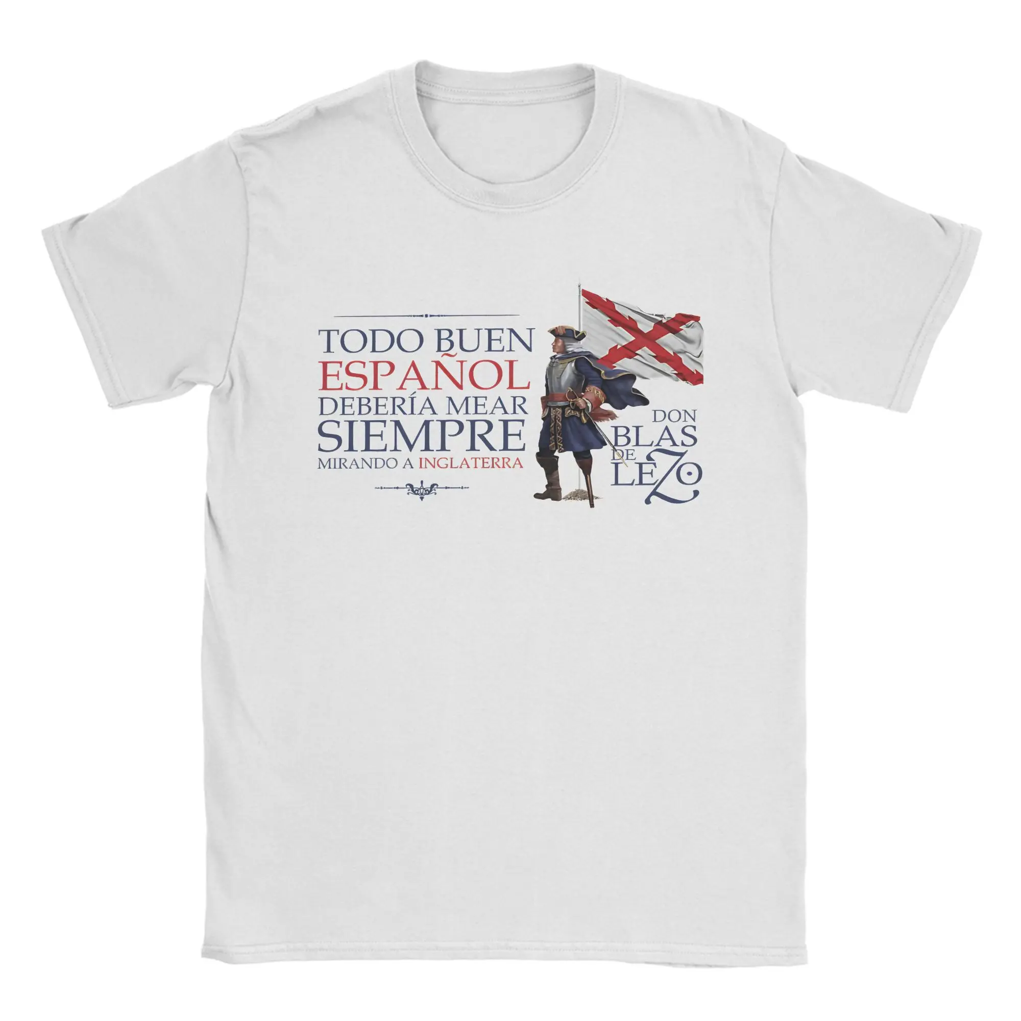 Blas De Lezo Frase Camiseta ropa hombres mujeres Camiseta algodón Camiseta estampado con dibujo ropa